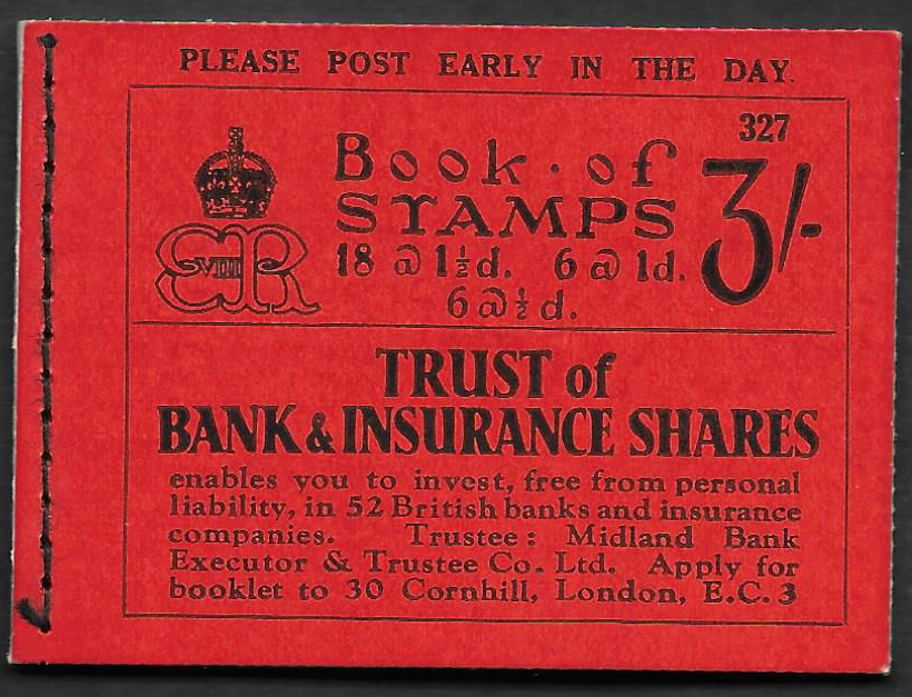 (image for) BC3 Nov 1936 Edward VIII 3/- Stitched Booklet Edition 327